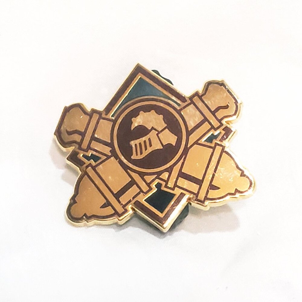 Warmachine Hordes League Privateer Press Helmet Cannons 1" Lapel Pin 2015